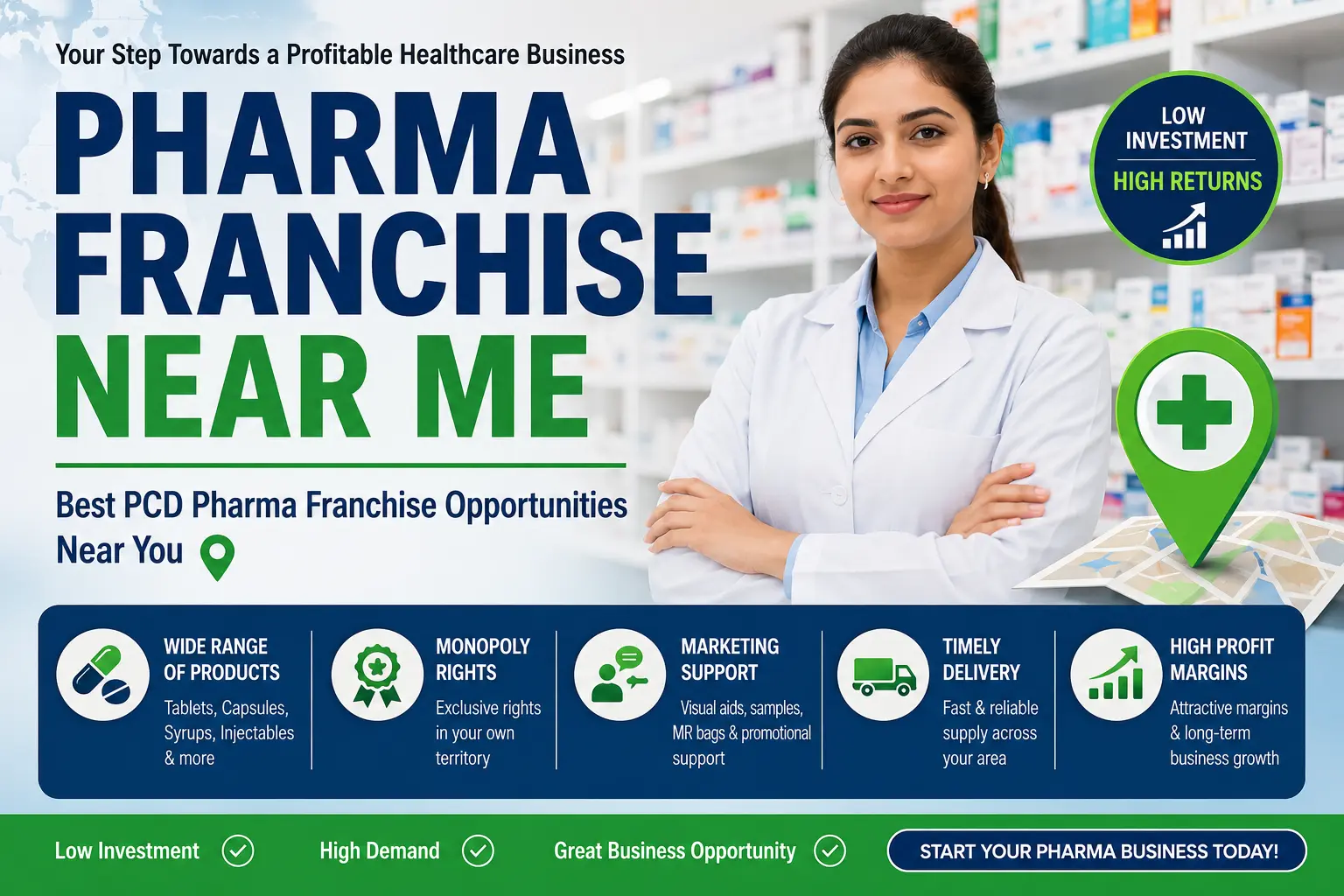 Pharma Franchise Near Me: A Complete Guide to Finding the Right PCD Pharma Franchise Opportunity